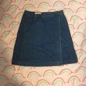 Old Navy Denim Wrap Skirt Size 28R
